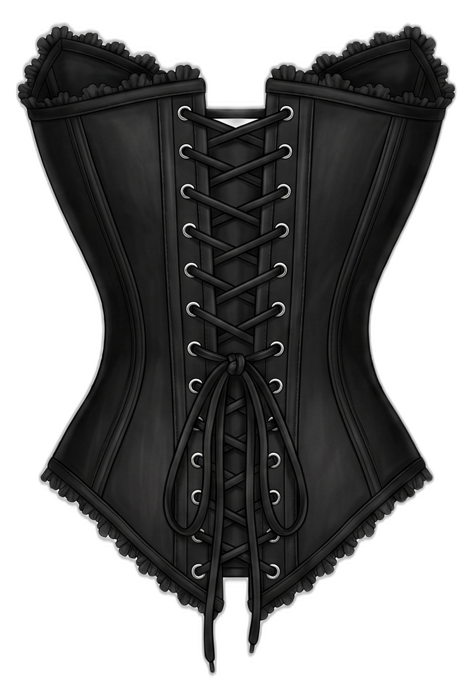 Belgin Küpeli one-off corset, side 1, back view
