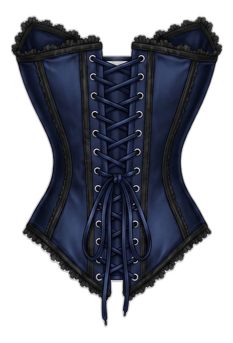 Belgin Küpeli one-off corset, side 2, back view