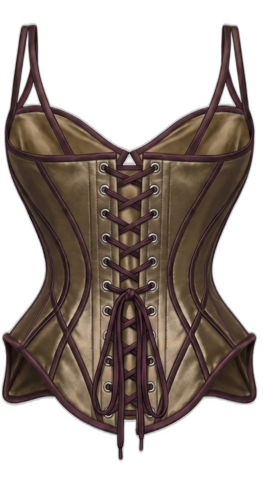 Belgin Küpeli one-off corset, side 2, back view