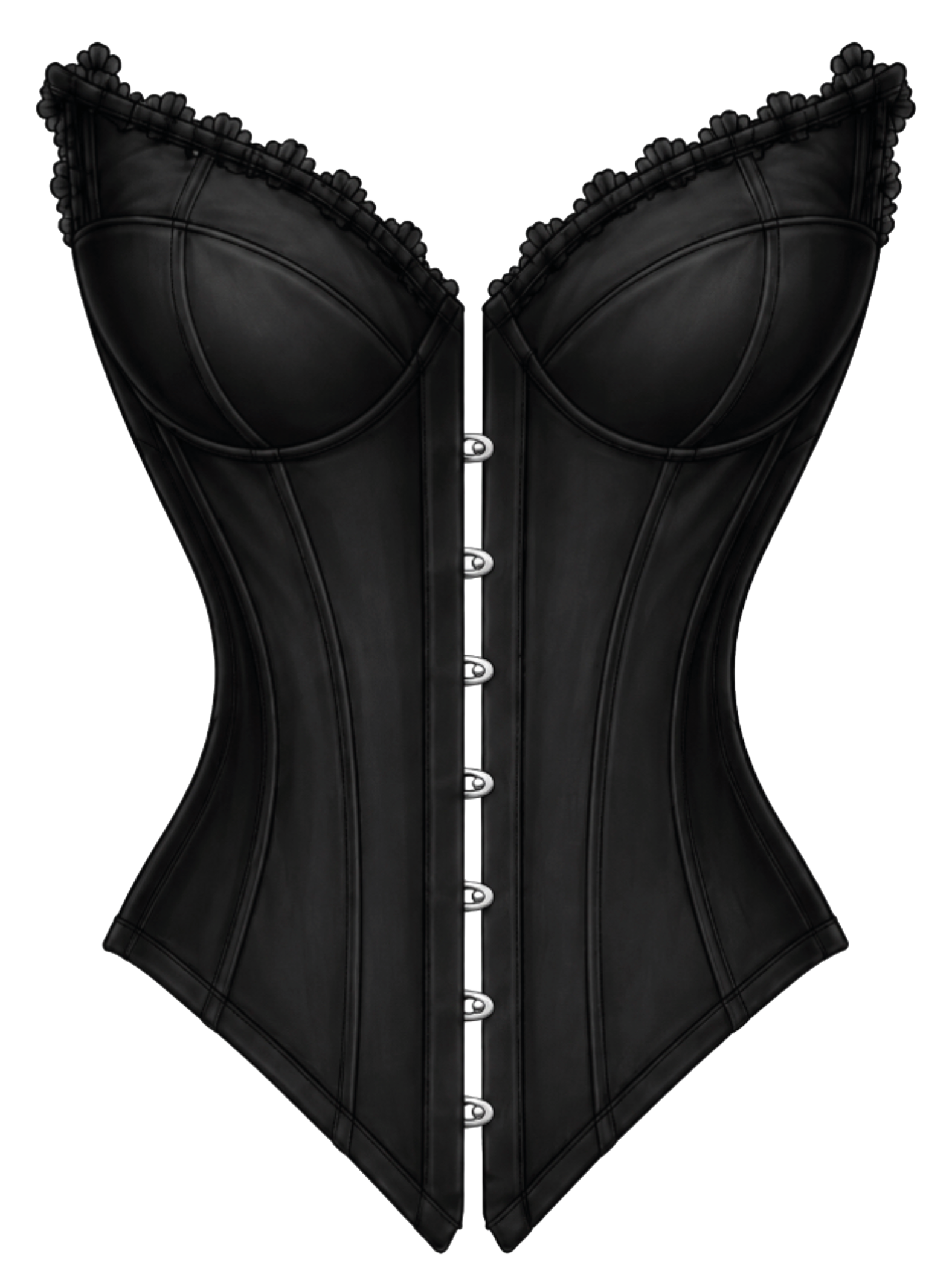 Belgin Küpeli one-off corset, side 1, front view