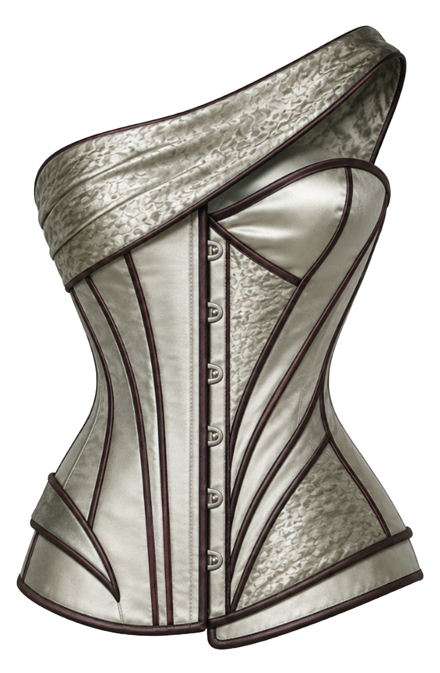 Belgin Küpeli one-off corset, side 2, front view
