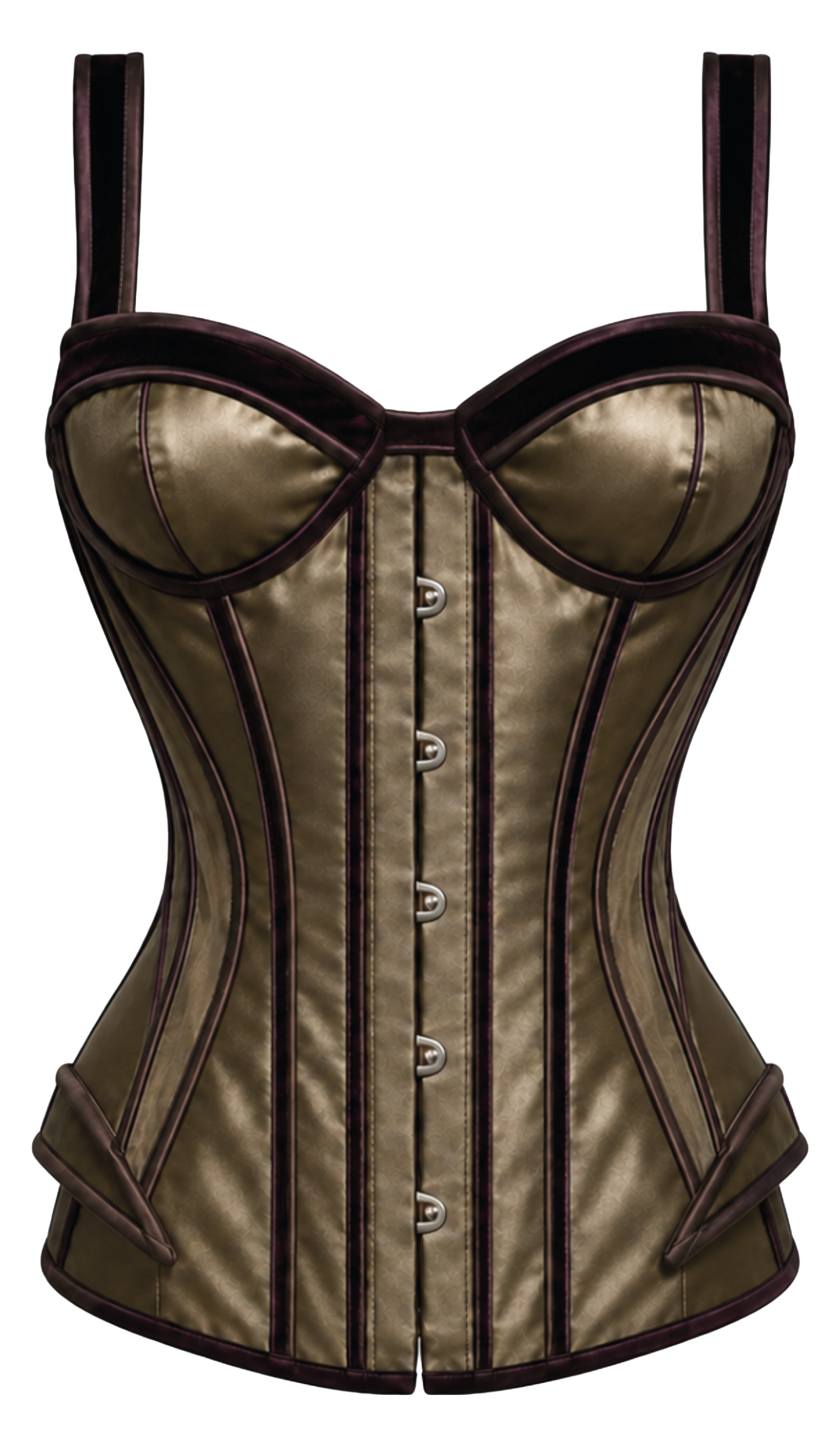 Belgin Küpeli one-off corset, side 2, front view